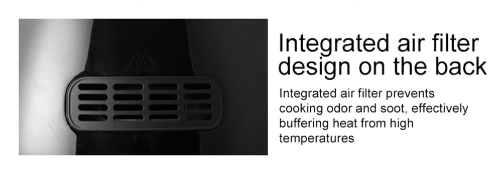 SH - AF8 Household Large-capacity Smoke-free Air Fryer- Black SH - AF8 Household Large-capacity Smoke-free Air Fryer- Black