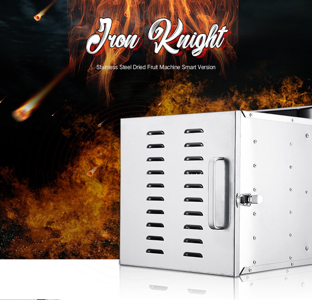 Stainless Steel Dried Fruit Machine Vegetable Dehydrator Food Dryer- Silver UK Plug Stainless Steel Dried Fruit Machine Vegetable Dehydrator Food Dryer- Silver UK Plug