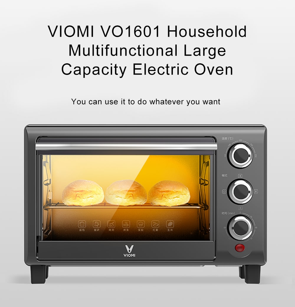VIOMI VO1601 Household Baking Multifunctional Automatic Small Cake Large Capacity Electric Oven from Xiaomi youpin- Night VIOMI VO1601 Household Baking Multifunctional Automatic Small Cake Large Capacity Electric Oven from Xiaomi youpin- Night