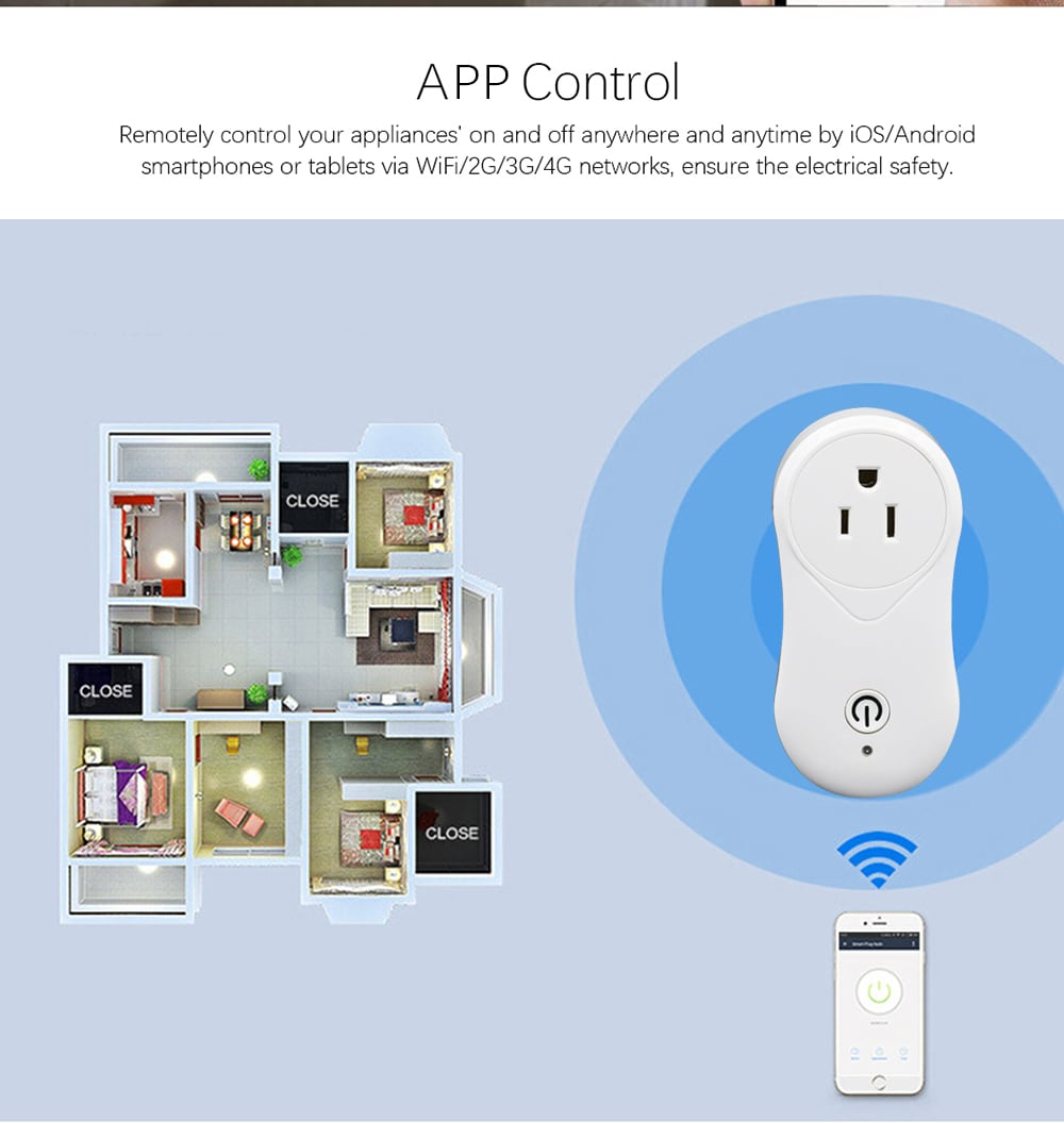 S2 WiFi Smart Plug Intelligent Timer Switch Socket with USB Charging Port for Smart Home Devices- White S2 WiFi Smart Plug Intelligent Timer Switch Socket with USB Charging Port for Smart Home Devices- White
