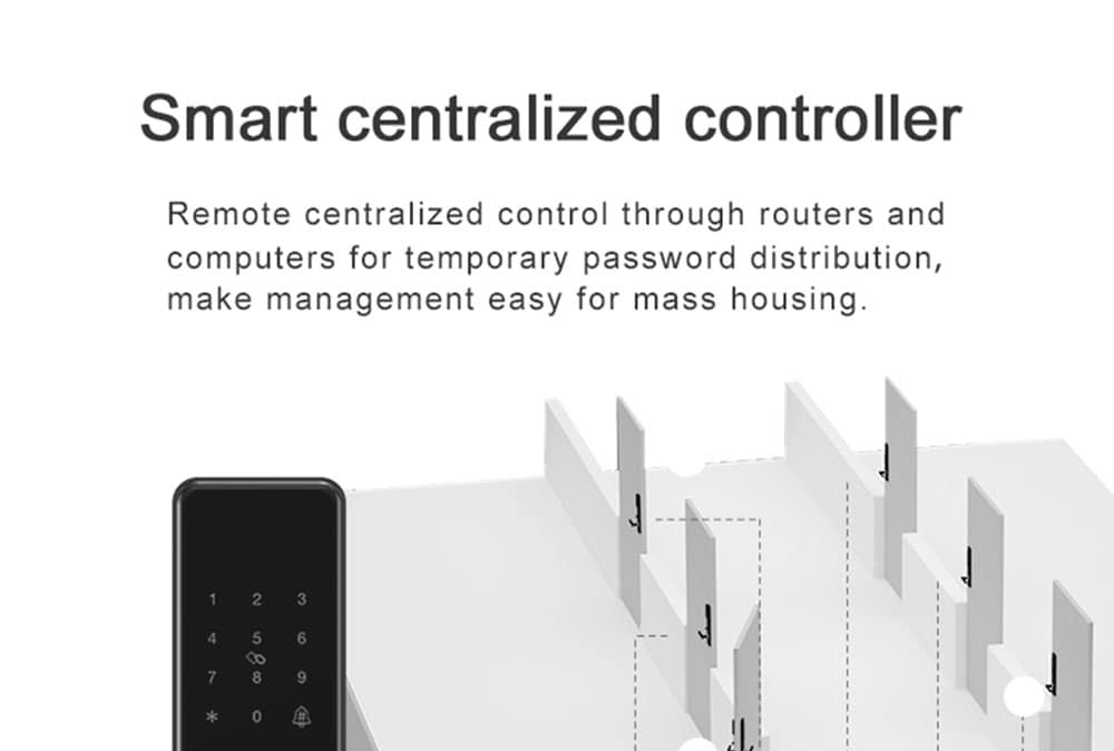 RSH - WD003 Supports Alexa Voice Control Smart Home Wifi Door Lock- Black RSH - WD003 Supports Alexa Voice Control Smart Home Wifi Door Lock- Black