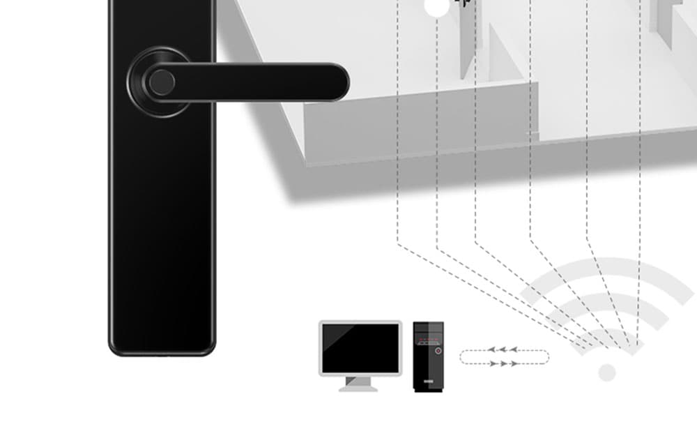 RSH - WD003 Supports Alexa Voice Control Smart Home Wifi Door Lock- Black RSH - WD003 Supports Alexa Voice Control Smart Home Wifi Door Lock- Black