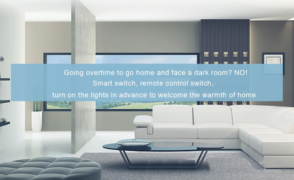 SONOFF T1 Smart WiFi RF / APP / Touch Control Wall Light Switch - White SONOFF T1 Smart WiFi RF / APP / Touch Control Wall Light Switch - White