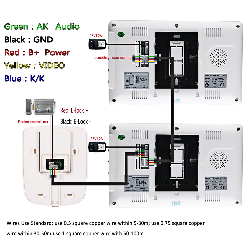 SY812MKW11 7 Inches TFT Screen Hands Free Video Interphone Doorbell Intercom- Silver White EU Plug SY812MKW11 7 Inches TFT Screen Hands Free Video Interphone Doorbell Intercom- Silver White EU Plug