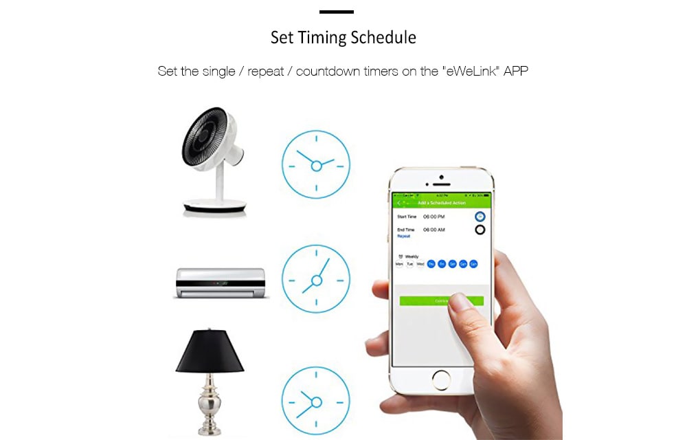 SONOFF TH16 Temperature Humidity Monitoring WiFi Smart Switch for Smart Home- White SONOFF TH16 Temperature Humidity Monitoring WiFi Smart Switch for Smart Home- White