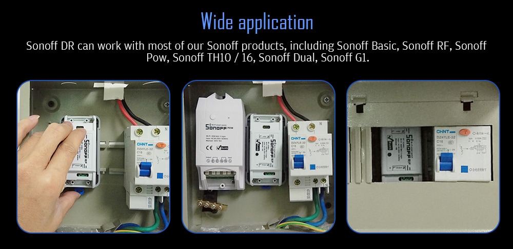 SONOFF DR DIN Rail Tray for SONOFF Basic / RF / TH10 / TH16 / POW / POW Rev2 / DUAL / G1 / G2- White SONOFF DR DIN Rail Tray for SONOFF Basic / RF / TH10 / TH16 / POW / POW Rev2 / DUAL / G1 / G2- White