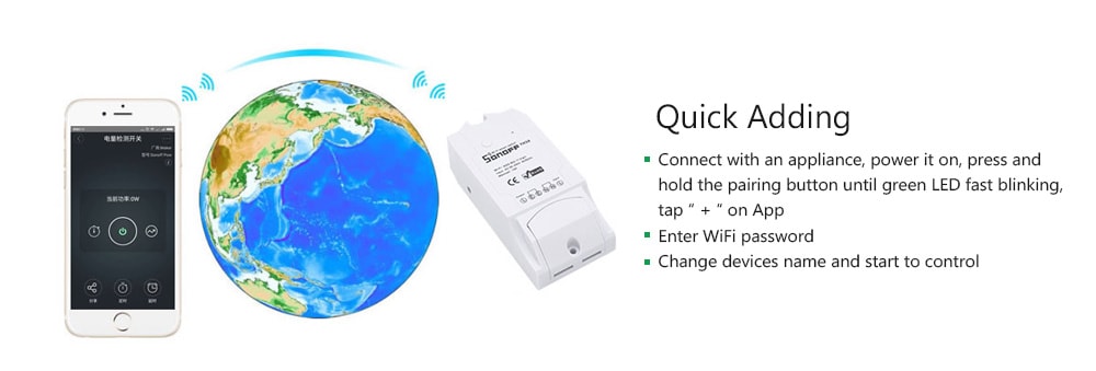 SONOFF POW R2 Intelligent Power Monitoring Switch Components- White SONOFF POW R2 Intelligent Power Monitoring Switch Components- White