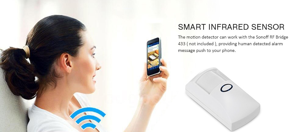 SONOFF CT60 PIR2 Wireless Infrared Detector Human Body Motion Sensor for Smart Home Security Alarm - White SONOFF CT60 PIR2 Wireless Infrared Detector Human Body Motion Sensor for Smart Home Security Alarm - White