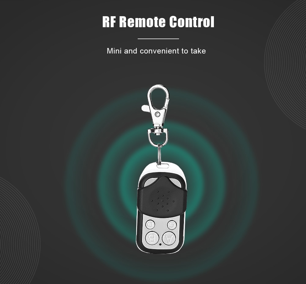 SONOFF Wireless 4 Buttons Push Cover 433MHz Remote Controller - Black SONOFF Wireless 4 Buttons Push Cover 433MHz Remote Controller - Black