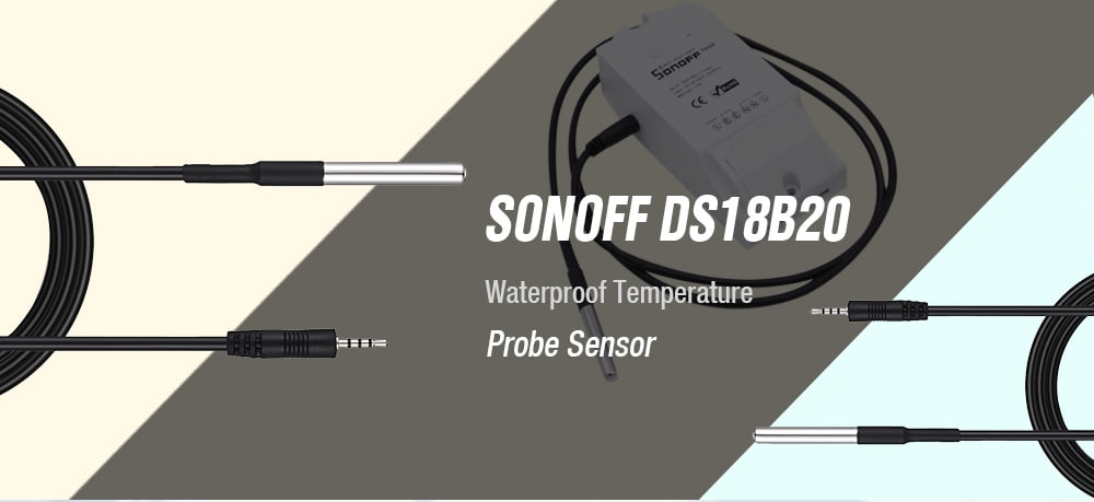 SONOFF DS18B20 Waterproof Temperature Probe Sensor for DIY Smart Home Wireless Switch Socket Module- White SONOFF DS18B20 Waterproof Temperature Probe Sensor for DIY Smart Home Wireless Switch Socket Module- White