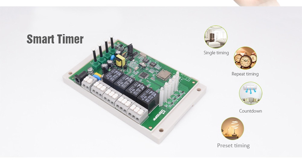 SONOFF 4CH Pro Rev2 4-gang WiFi Smart Switch - Gray SONOFF 4CH Pro Rev2 4-gang WiFi Smart Switch - Gray