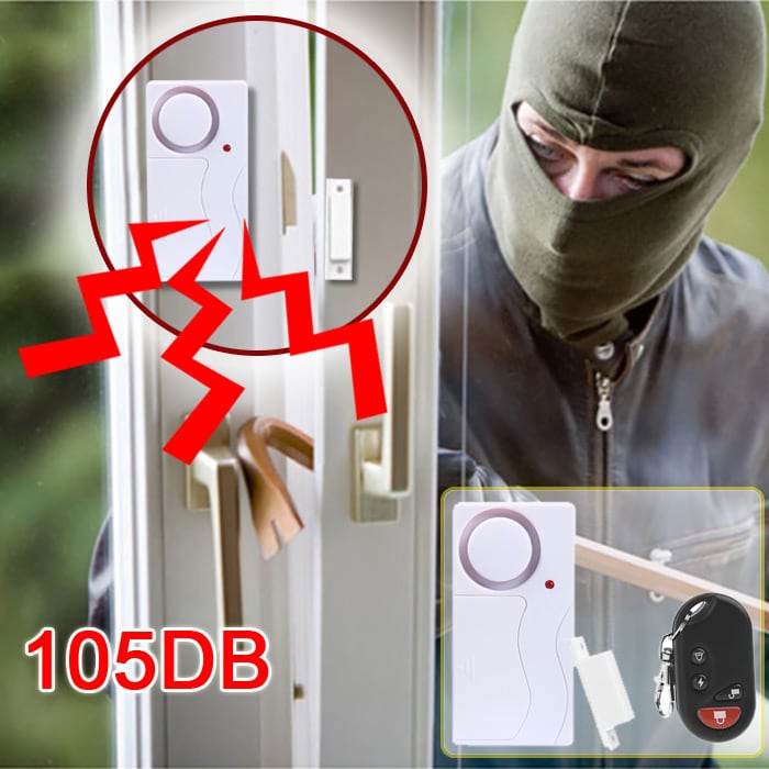 Remote Control Door Security Alarm Smart Magnetic Sensor Window Anti-theft Alertor for Home Office Warehouse- White Remote Control Door Security Alarm Smart Magnetic Sensor Window Anti-theft Alertor for Home Office Warehouse- White