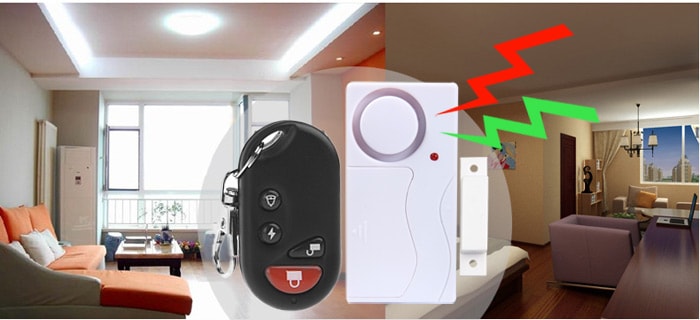 Remote Control Door Security Alarm Smart Magnetic Sensor Window Anti-theft Alertor for Home Office Warehouse- White Remote Control Door Security Alarm Smart Magnetic Sensor Window Anti-theft Alertor for Home Office Warehouse- White