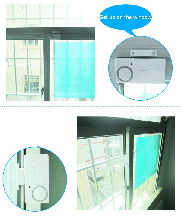 Remote Control Door Security Alarm Smart Magnetic Sensor Window Anti-theft Alertor for Home Office Warehouse- White Remote Control Door Security Alarm Smart Magnetic Sensor Window Anti-theft Alertor for Home Office Warehouse- White