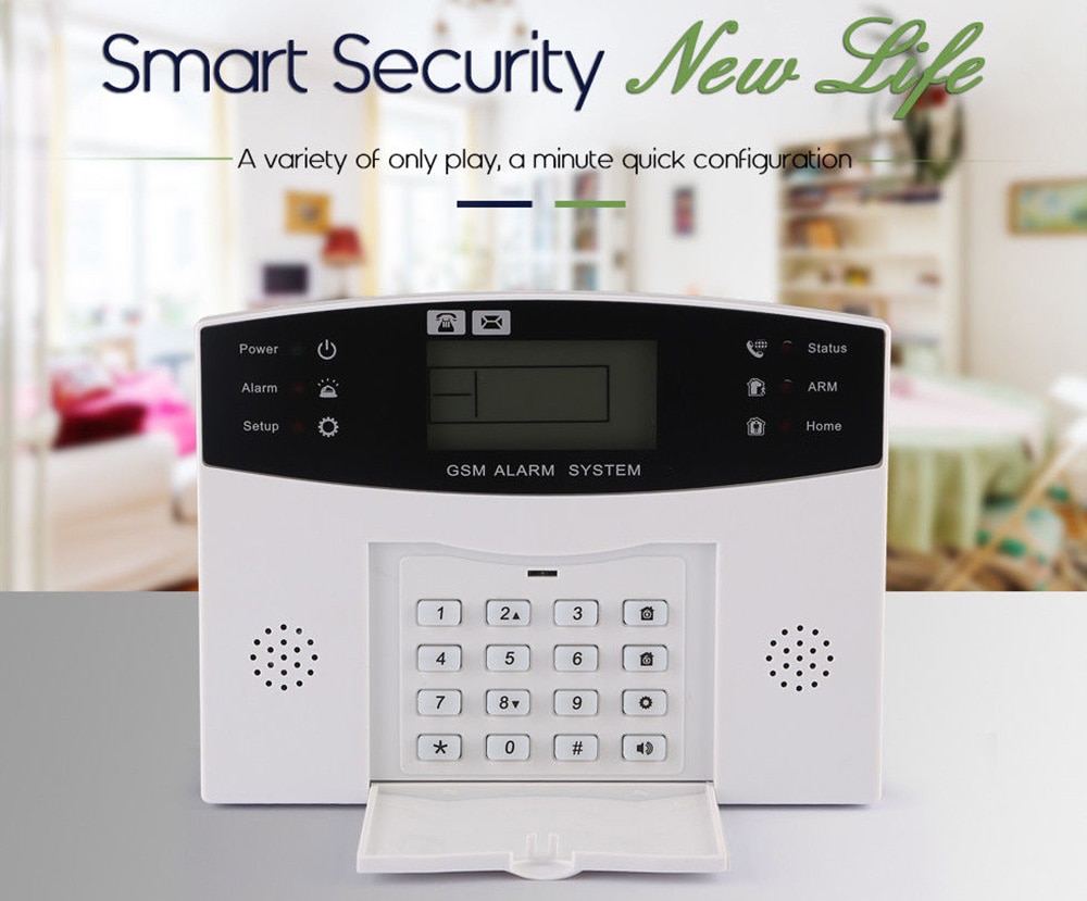 XINNUO CS85X GSM - LCD Wireless Intelligent Voice Alarm Set- White XINNUO CS85X GSM - LCD Wireless Intelligent Voice Alarm Set- White