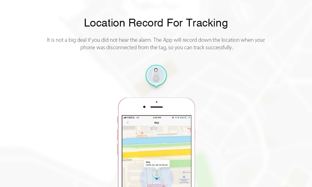 Portable Anti-lost Bluetooth 4.0 Tracer GPS Locator Tag Alarm Wallet Key Pet Finder- Pink Portable Anti-lost Bluetooth 4.0 Tracer GPS Locator Tag Alarm Wallet Key Pet Finder- Pink