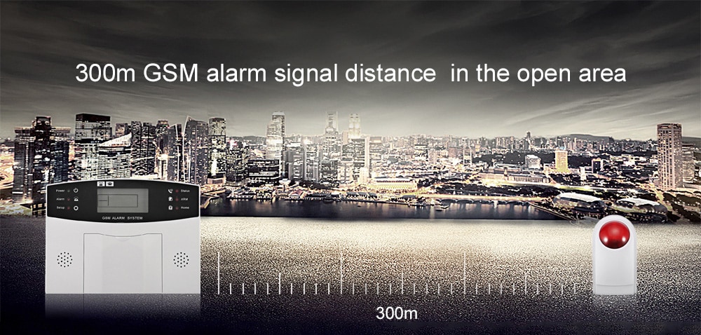 XINNUO GSM Intelligent Voice Anti-theft Alarm System - White and Black XINNUO GSM Intelligent Voice Anti-theft Alarm System - White and Black