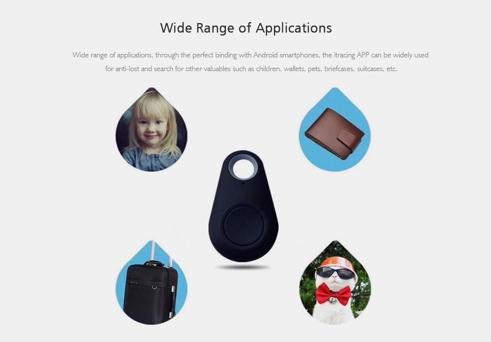 Smart Tags Bluetooth Anti-lost Tracker Tracking Key Finder Tracer Alarm Patch Pet Dog Phone Locator- White Smart Tags Bluetooth Anti-lost Tracker Tracking Key Finder Tracer Alarm Patch Pet Dog Phone Locator- White