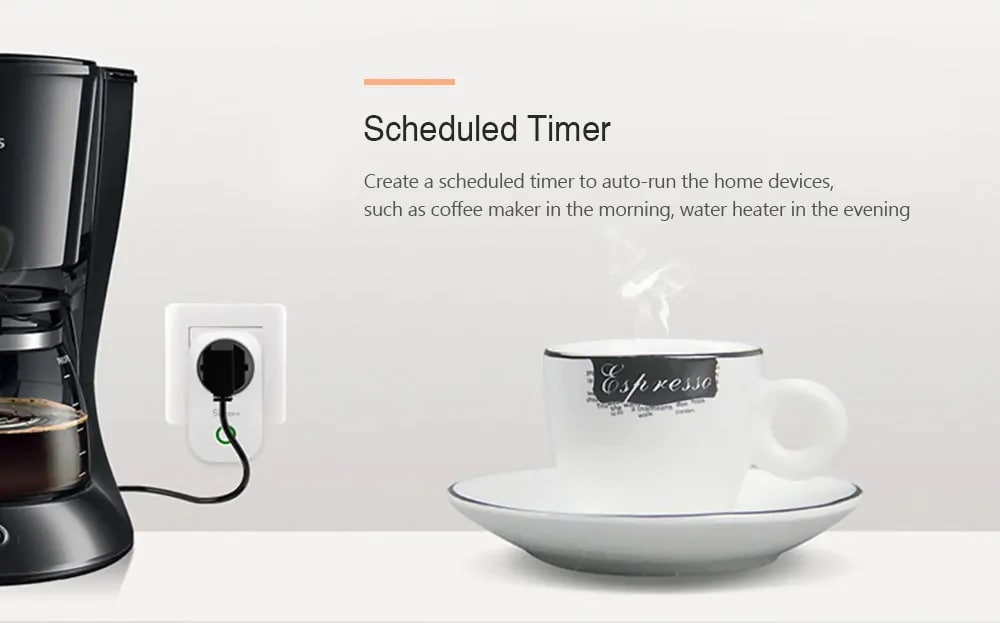 SONOFF S20 WiFi Smart Switch Socket for Home Safety- White SONOFF S20 WiFi Smart Switch Socket for Home Safety- White
