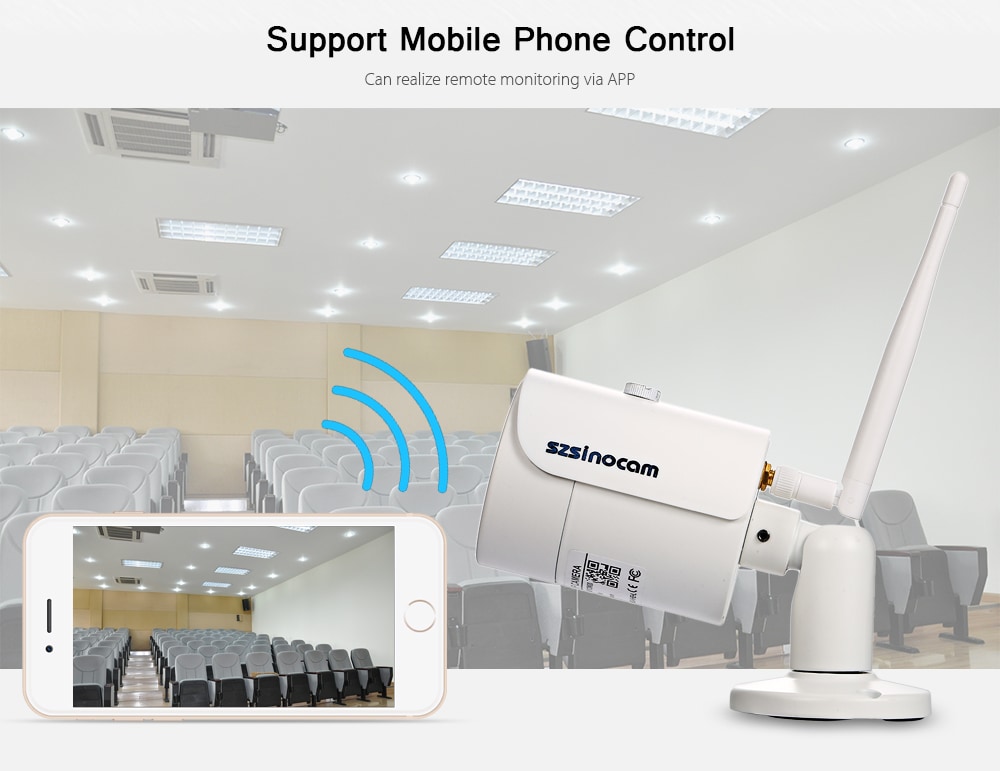 Szsinocam SN - IPC - 4003FCSW20 1080P 2.0MP WiFi IP Camera Motion Detection- Black White EU Plug Szsinocam SN - IPC - 4003FCSW20 1080P 2.0MP WiFi IP Camera Motion Detection- Black White EU Plug