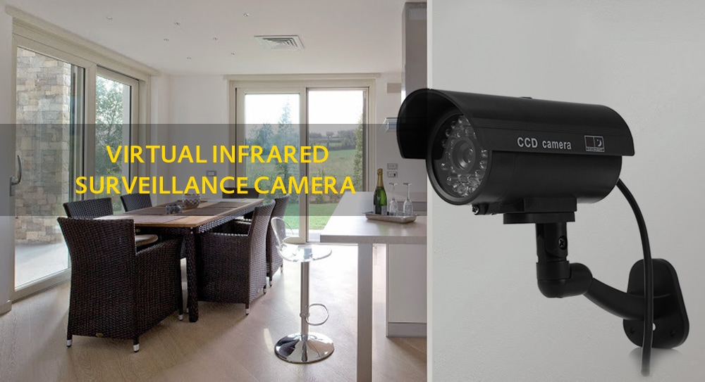 Small Dummy Camera CCTV Sticker Surveillance 90 Degree Rotating with Flashing Red LED Light- Black Small Dummy Camera CCTV Sticker Surveillance 90 Degree Rotating with Flashing Red LED Light- Black