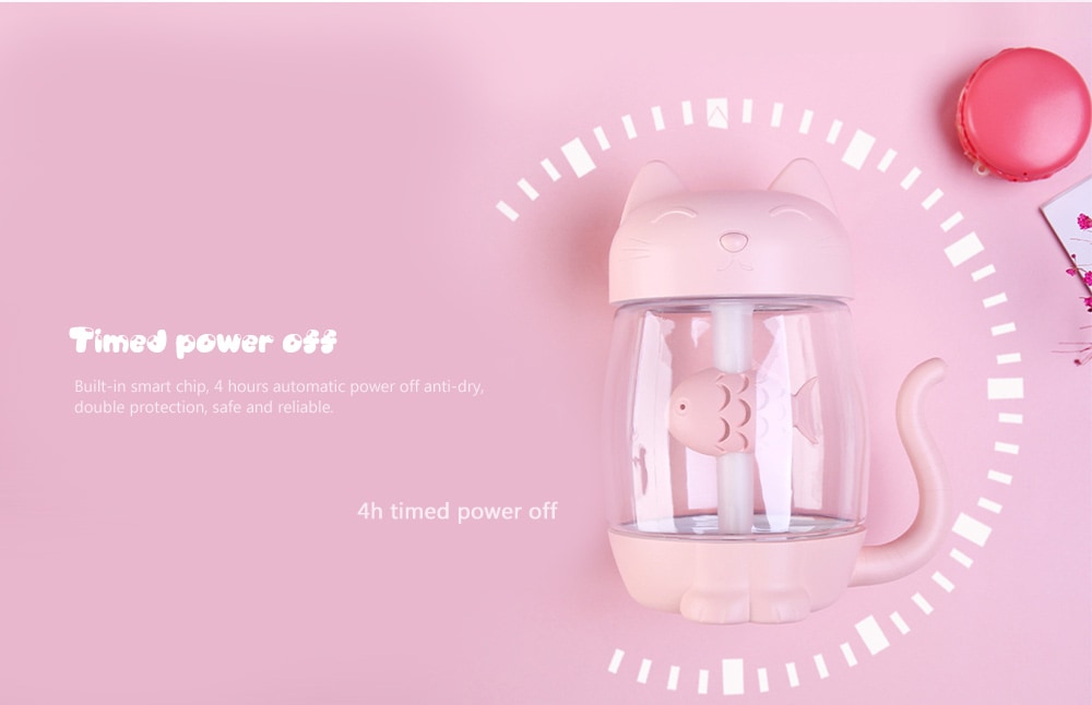 UTORCH 3 in 1 350ML Cute Mini Humidifier with LED Light Mini Fan- White UTORCH 3 in 1 350ML Cute Mini Humidifier with LED Light Mini Fan- White