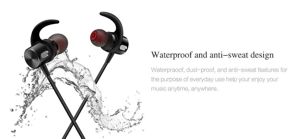 SOWAK F3 Sports Bluetooth Earbuds Stereo Magnetic Sweatproof Earphone with Mic and In-line Control- Black SOWAK F3 Sports Bluetooth Earbuds Stereo Magnetic Sweatproof Earphone with Mic and In-line Control- Black
