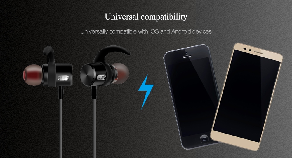 SOWAK F3 Sports Bluetooth Earbuds Stereo Magnetic Sweatproof Earphone with Mic and In-line Control- Black SOWAK F3 Sports Bluetooth Earbuds Stereo Magnetic Sweatproof Earphone with Mic and In-line Control- Black