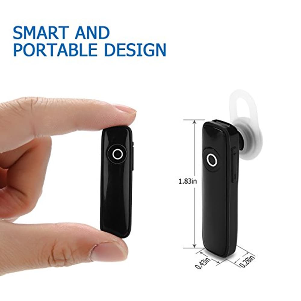 Wireless Bluetooth 4.1 In Ear Earpiece Earbuds Earphones Headphones with Noise Reduction- Black Wireless Bluetooth 4.1 In Ear Earpiece Earbuds Earphones Headphones with Noise Reduction- Black