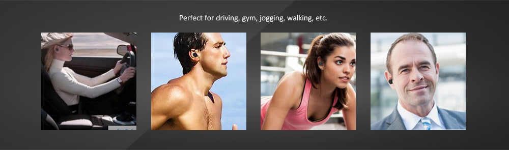 X3T Wireless Bluetooth Headset Waterproof Sport Earphone 2PCS- Black X3T Wireless Bluetooth Headset Waterproof Sport Earphone 2PCS- Black