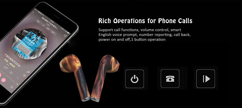 Painted Wireless Sports Camouflage Bluetooth Earphones Bass in Ear Earbuds with Charging Bin- Dark Forest Green Painted Wireless Sports Camouflage Bluetooth Earphones Bass in Ear Earbuds with Charging Bin- Dark Forest Green