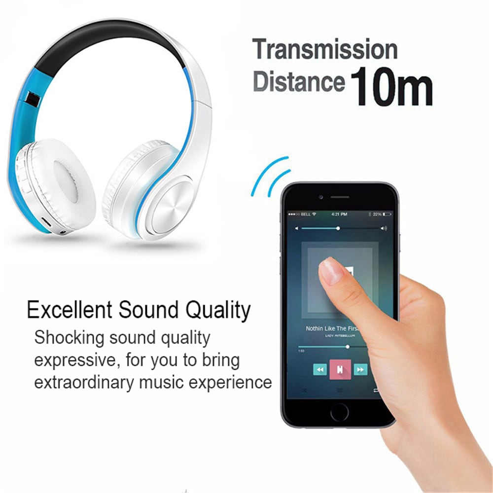 Wireless Headphones Bluetooth Headset Earbuds With Microphone for Mobile music- Green Wireless Headphones Bluetooth Headset Earbuds With Microphone for Mobile music- Green