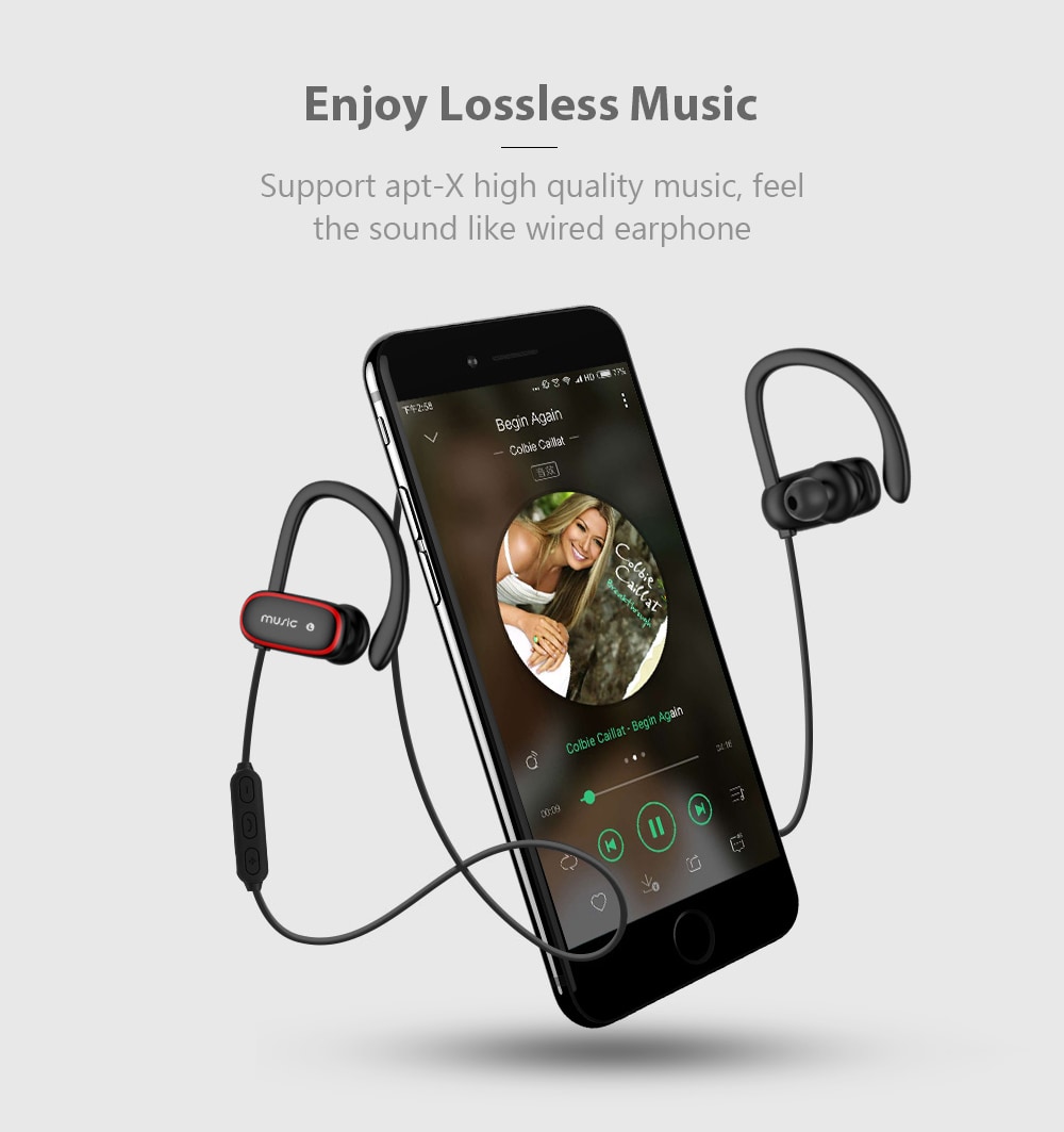 TH - E12 Bluetooth Sports Earphone with Adjustable Ear Hooks IPX5 Waterproof Wireless Earbuds- White TH - E12 Bluetooth Sports Earphone with Adjustable Ear Hooks IPX5 Waterproof Wireless Earbuds- White