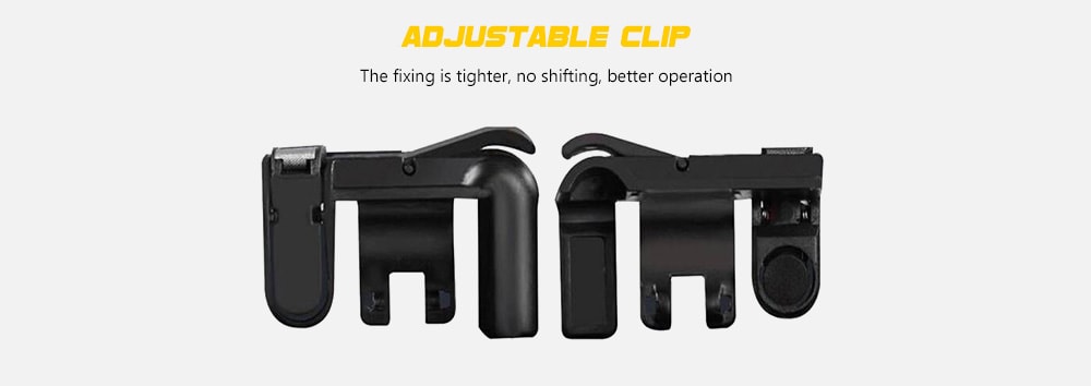 2PCS Mobile Gaming Shooting Game Fire Button Aim Key Buttons L1 R1 Controller- Black 2PCS Mobile Gaming Shooting Game Fire Button Aim Key Buttons L1 R1 Controller- Black