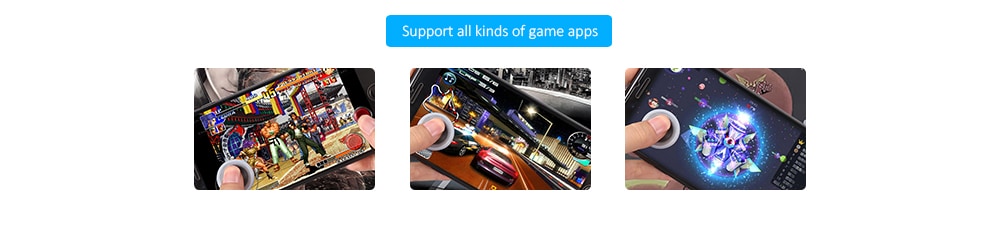 Q8 Touch Screen Game Controller Joystick for Smartphone Tablet - Transparent Q8 Touch Screen Game Controller Joystick for Smartphone Tablet - Transparent