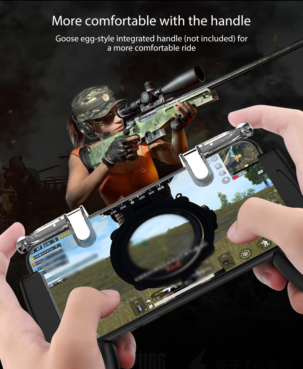 Pair of Mobile Phone Game Controllers Gamepad Shooter Buttons for Smartphone Fortnite Knives Out- Transparent Pair of Mobile Phone Game Controllers Gamepad Shooter Buttons for Smartphone Fortnite Knives Out- Transparent