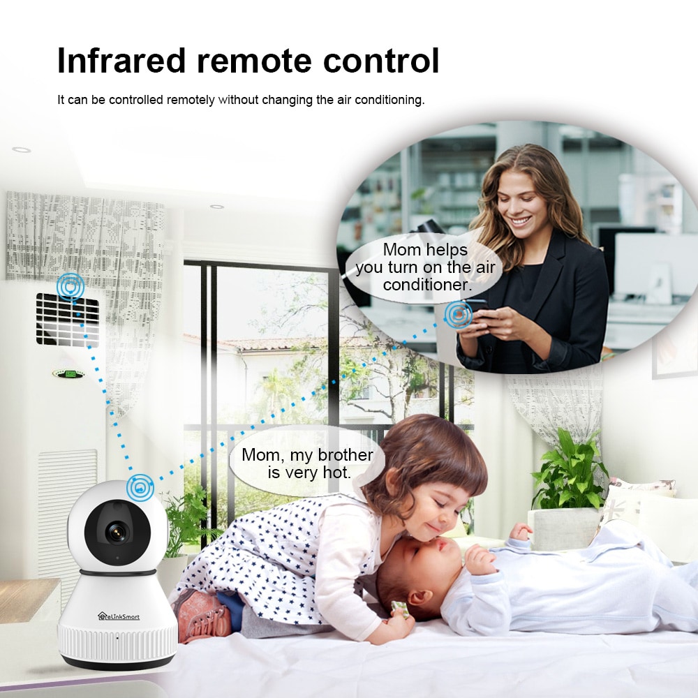Smart Camera with Smart Home Control System- White HD 1080P Smart Camera with Smart Home Control System- White HD 1080P