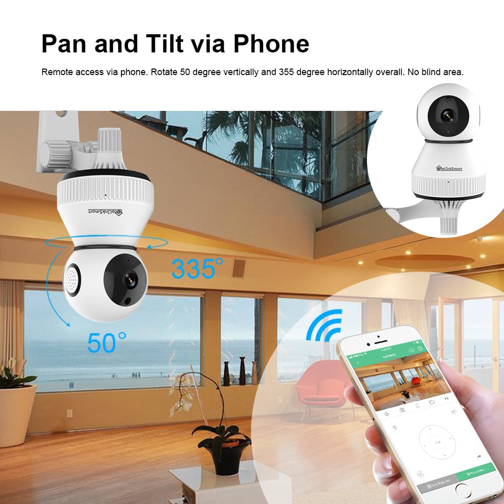 Smart Camera with Smart Home Control System- White HD 1080P Smart Camera with Smart Home Control System- White HD 1080P