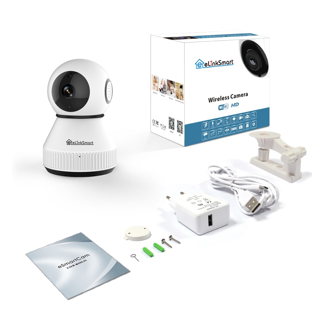 Smart Camera with Smart Home Control System- White HD 1080P Smart Camera with Smart Home Control System- White HD 1080P