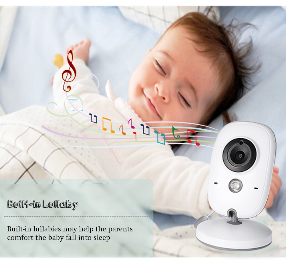 VB603 2.4G Video Digital Baby Monitor Security Mini Camera with 3.2 inch Screen 2 Ways Audio Talk and Night Vision- White VB603 2.4G Video Digital Baby Monitor Security Mini Camera with 3.2 inch Screen 2 Ways Audio Talk and Night Vision- White