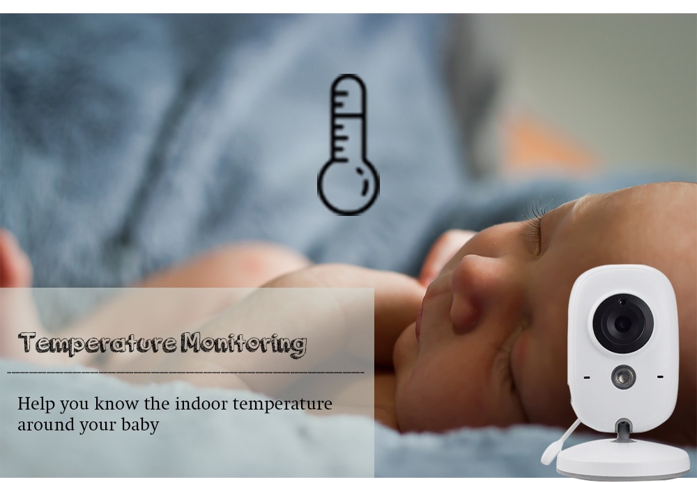VB603 2.4G Video Digital Baby Monitor Security Mini Camera with 3.2 inch Screen 2 Ways Audio Talk and Night Vision- White VB603 2.4G Video Digital Baby Monitor Security Mini Camera with 3.2 inch Screen 2 Ways Audio Talk and Night Vision- White