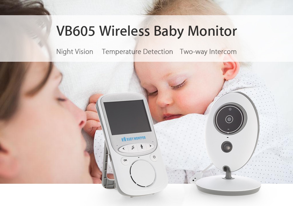 VB605 Wireless Baby Monitor with IP Camera Two-way Audio- White VB605 Wireless Baby Monitor with IP Camera Two-way Audio- White
