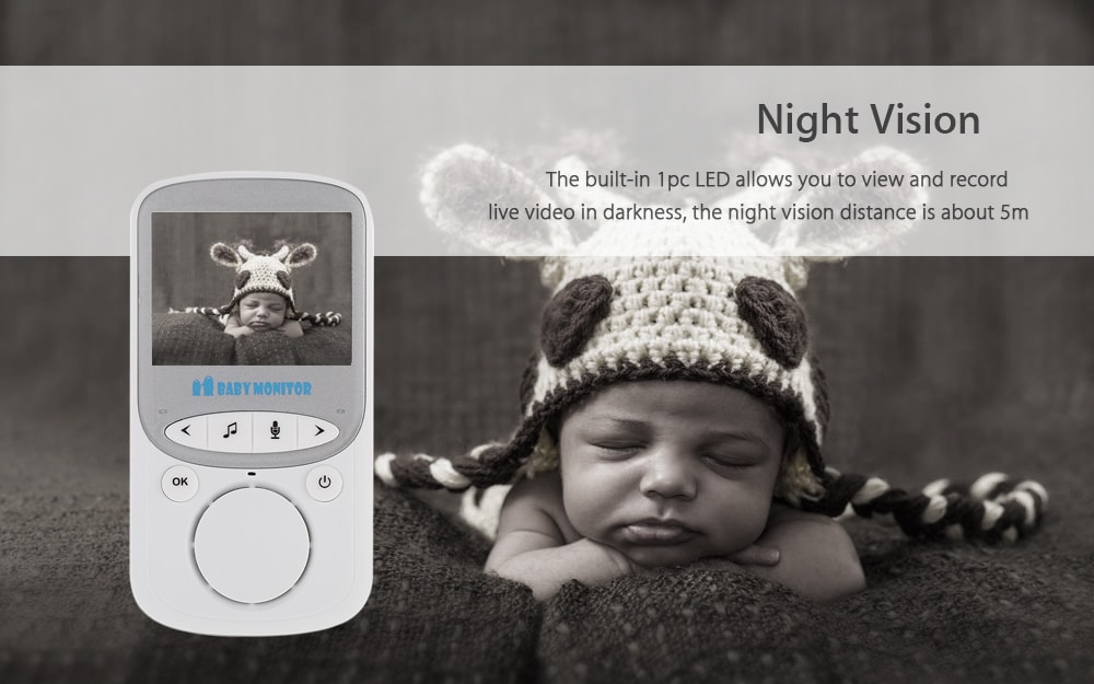 VB605 Wireless Baby Monitor with IP Camera Two-way Audio- White VB605 Wireless Baby Monitor with IP Camera Two-way Audio- White