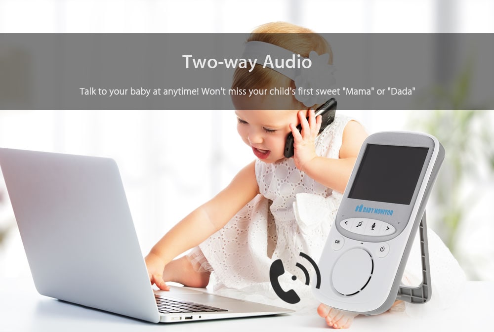 VB605 Wireless Baby Monitor with IP Camera Two-way Audio- White VB605 Wireless Baby Monitor with IP Camera Two-way Audio- White
