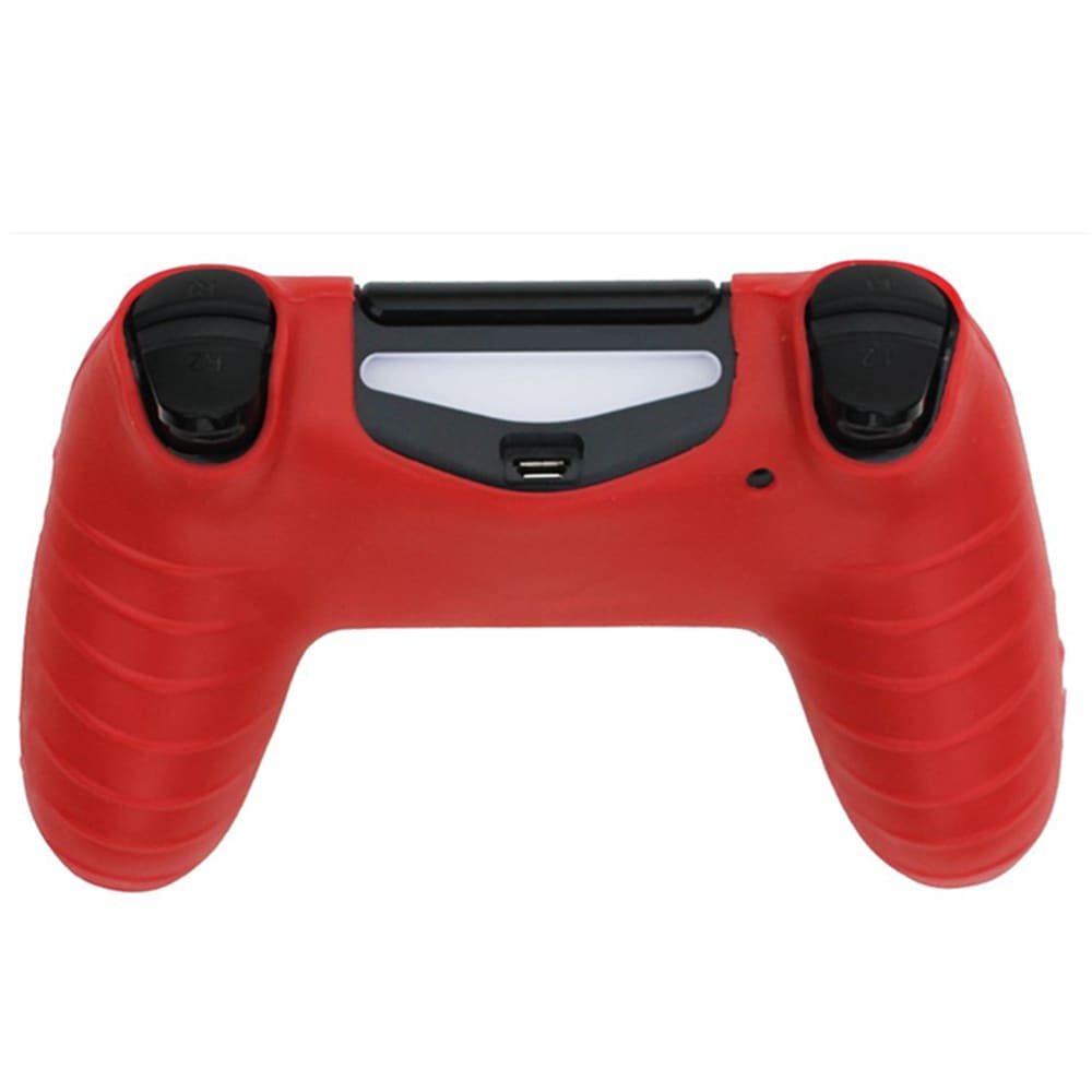 PS4 Controller Skin Silicone Rubber Protective Grip Case for Sony Playstation 4 Wireless Dualshock Game Controllers- Red PS4 Controller Skin Silicone Rubber Protective Grip Case for Sony Playstation 4 Wireless Dualshock Game Controllers- Red