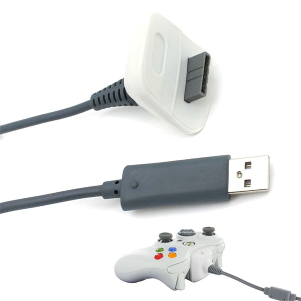 USB Charger Play Charging Cable Cord for Xbox 360 Wireless Controller- Black USB Charger Play Charging Cable Cord for Xbox 360 Wireless Controller- Black