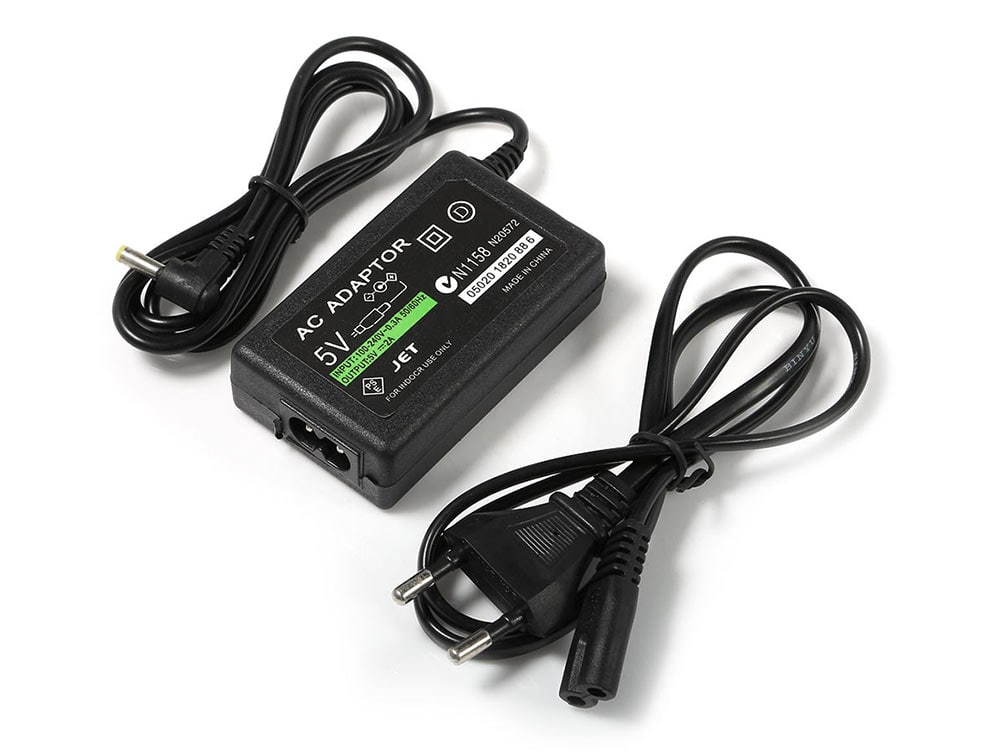 US Plug AC Adaptor with Cable for PSP 100 - 240V Input 0.3A- Black US Plug US Plug AC Adaptor with Cable for PSP 100 - 240V Input 0.3A- Black US Plug
