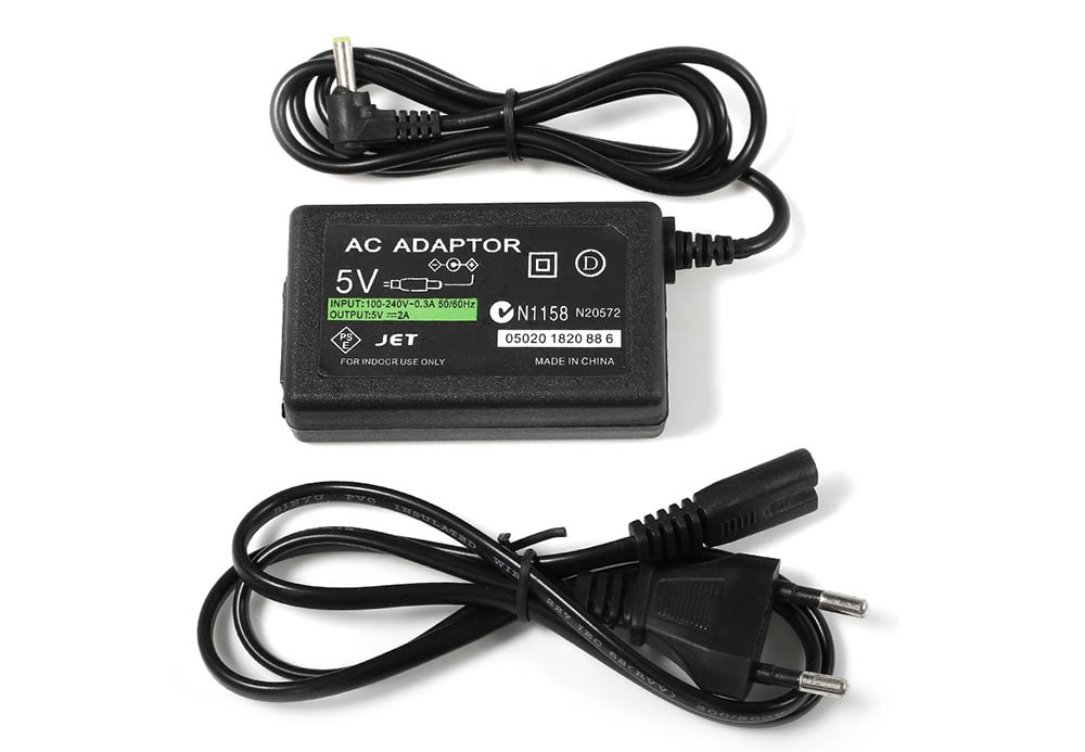 US Plug AC Adaptor with Cable for PSP 100 - 240V Input 0.3A- Black US Plug US Plug AC Adaptor with Cable for PSP 100 - 240V Input 0.3A- Black US Plug