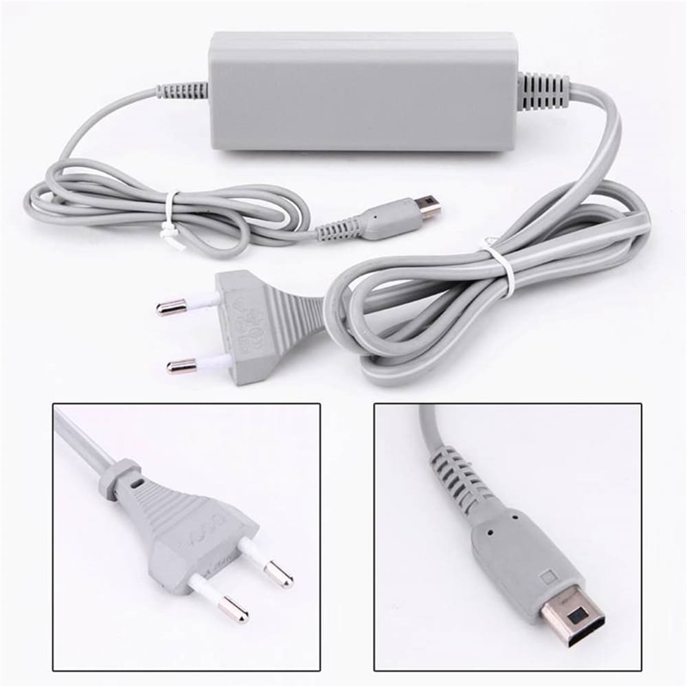 Replacement AC Power Adapter Charger Supply Cord Cable for WIIU- Light Gray Replacement AC Power Adapter Charger Supply Cord Cable for WIIU- Light Gray
