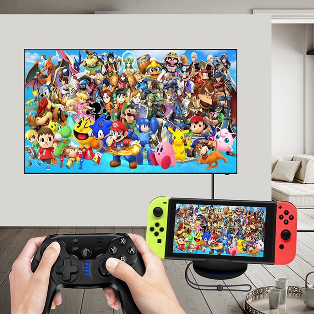 TV Converter Charging Dock For Nintendos Switch Gamepad Console With PCB Board- Black TV Converter Charging Dock For Nintendos Switch Gamepad Console With PCB Board- Black